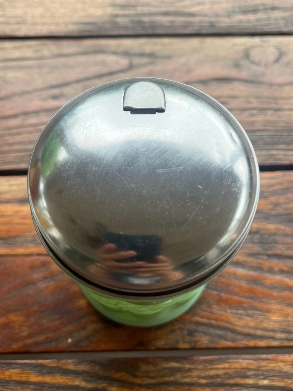 Coca Cola Pale Mint Sugar Diner Style Canister with Metal Lid